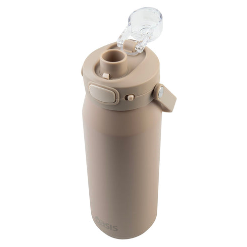 Oasis Ceramic S/S Triple Wall Capri Quick Release Drink Bottle Cap Only - Alabaster